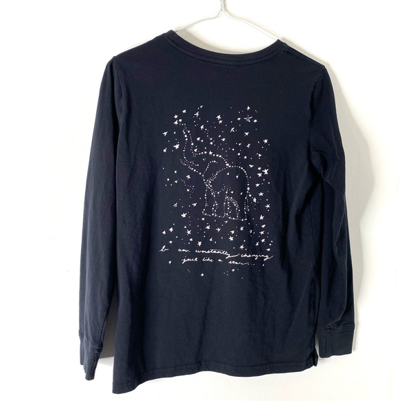 ivory ella Black Graphic Constellation Pocket Tee - Picture 4 of 6
